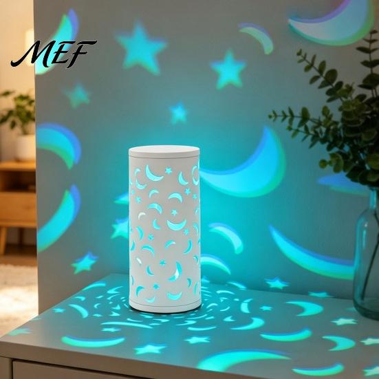 Romantic Accent Light USB Butterfly Projector Lamp, RGB 16 Colors Decorative Lamp with Remote Bedroom Night Control, Hollow-out LED for