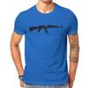 Kalashnikov AK 47 Black Tshirt Graphic Unisex Tops Vintage Summer Cotton Short Sleeve T Shirt