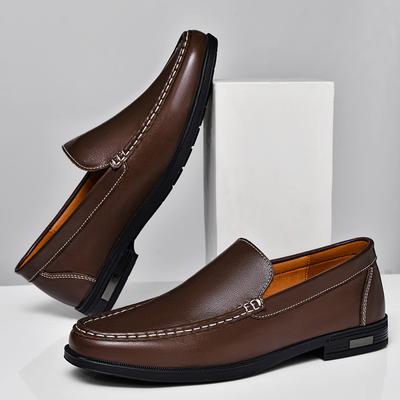 Scarpe da Uomo di Alta Qualità Mocassini da Uomo di Lusso Nuove Scarpe da Uomo Slip-on Vera Pelle Scarpe da Affari Scarpe Piane da Uomo All-match