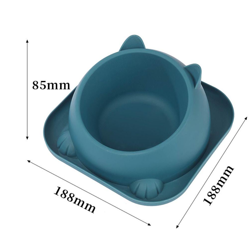 

Stainless Steel Pet Food Dispenser Bowls with Non-Slip Pad Cat Feeder Cat Bowl Dogs Cats blue-1pcs