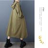 Long Sleeve Oversized Hooded Vintage Casual Loose Autumn Spring Trench Coat for Women Outerwear