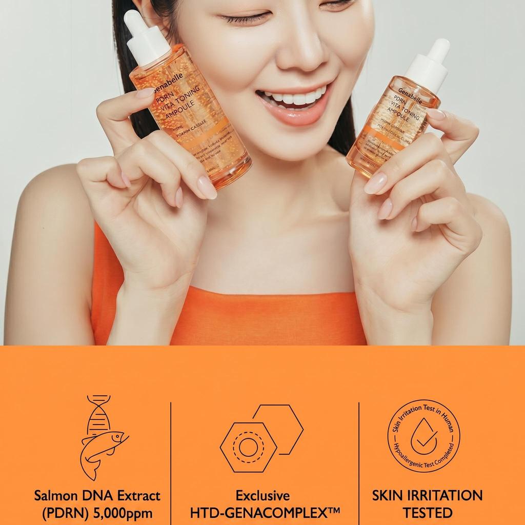Genabelle PDRN Vita Toning Ampoule 30ml (+Free Gift)