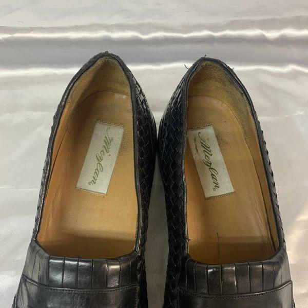 Vintage Mezlan Quilted Tassel Loafers Spain Black 11 27.0-28.5(USED)