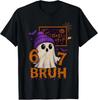 Teacher Halloween Ghost Meme Math Equation Bruh Unisex T-Shirt