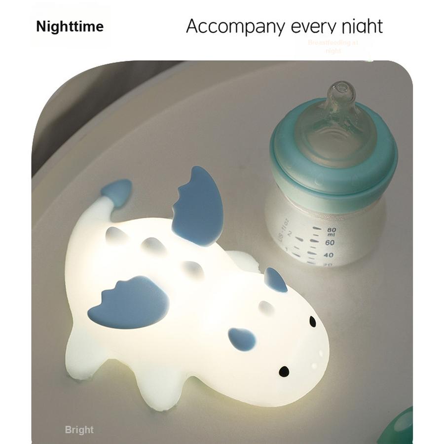 New Dinosaur Lamp Mini Dragon Night Light Magnetic USB Rechargeable Colorful Atmosphere Light Bedside Night Light