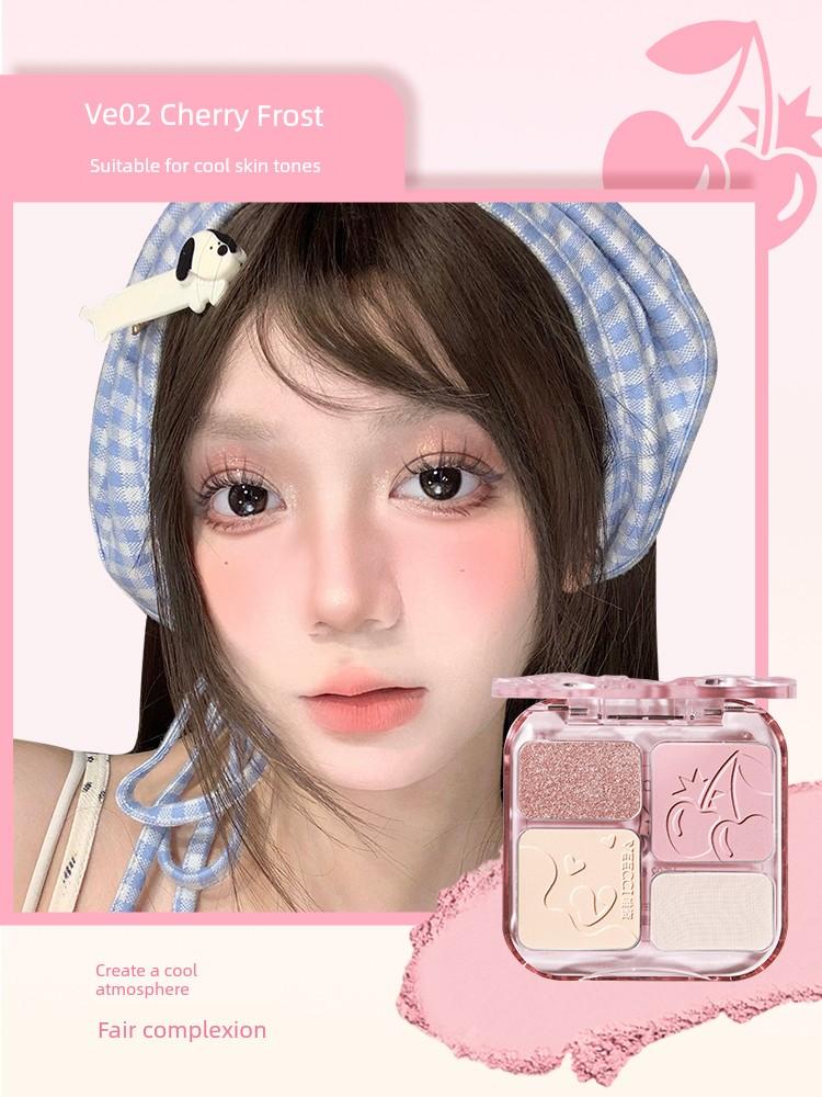Veecci Highlighter and Contouring All-In-One Palette Matte Blush Face Shadow Nose Shadow Contouring Comprehensive Facial Makeup