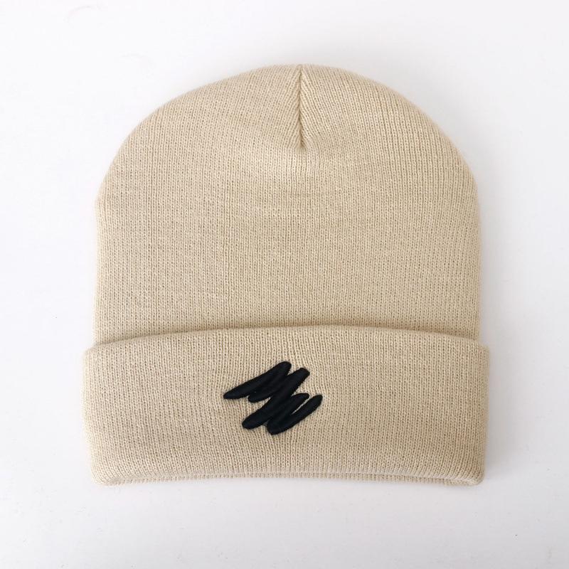 Knitted Hat Men's Winter Fashion Versatile Wool Hat Autumn and Winter Warm Melon Rind Cold Hat Women