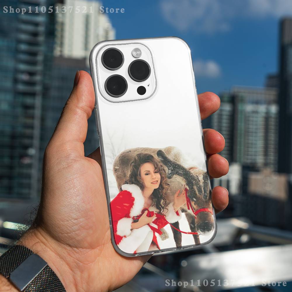 

M-Mariah C-Carey Singer Phone Case For iPhone 17,16,15,14,13,12,11 Pro,Max,Plus,X,XS,XR,SE4,E Mini Transparent Soft Cover iPhoneXSMAX