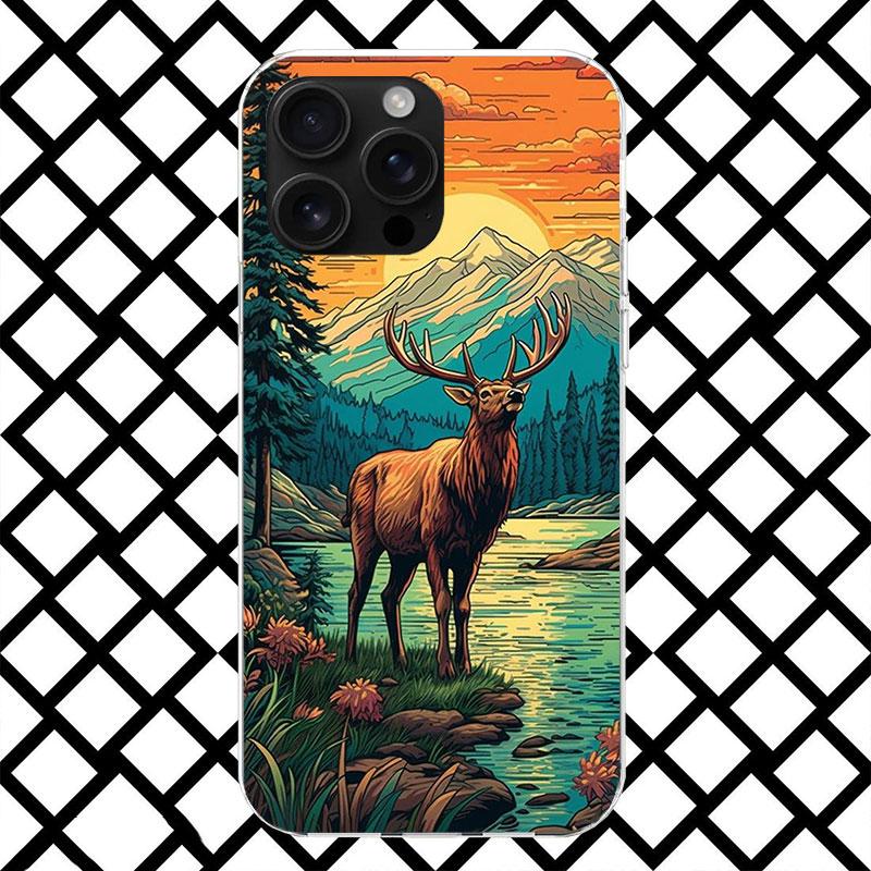 

Deer Hunting Camo Phone Case for iPhone 17 Air 16 16E 15 14 Plus 13 Mini 12 11 Pro Max 7 8 + SE 2020 Soft Cover Fundas 17 Air 16 iPhone 15 Pro Max