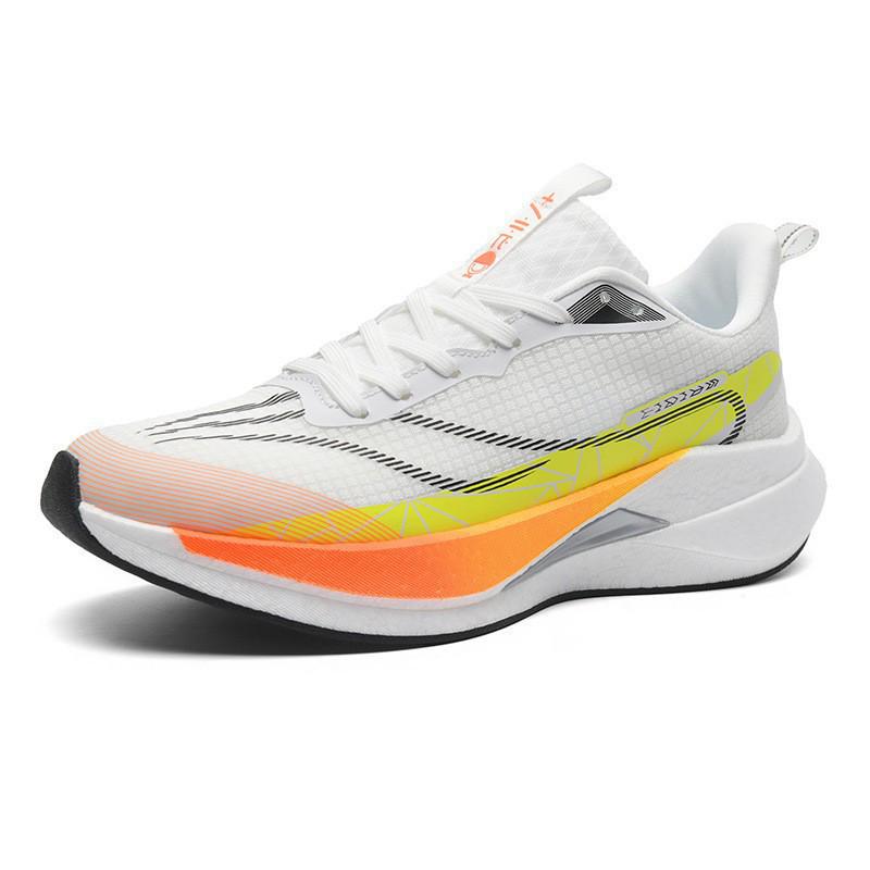Men's & Youth Carbon Plate Running Shoes - Lightweight, Anti-slip Sports Footwear for Students & Physical Fitness Tests