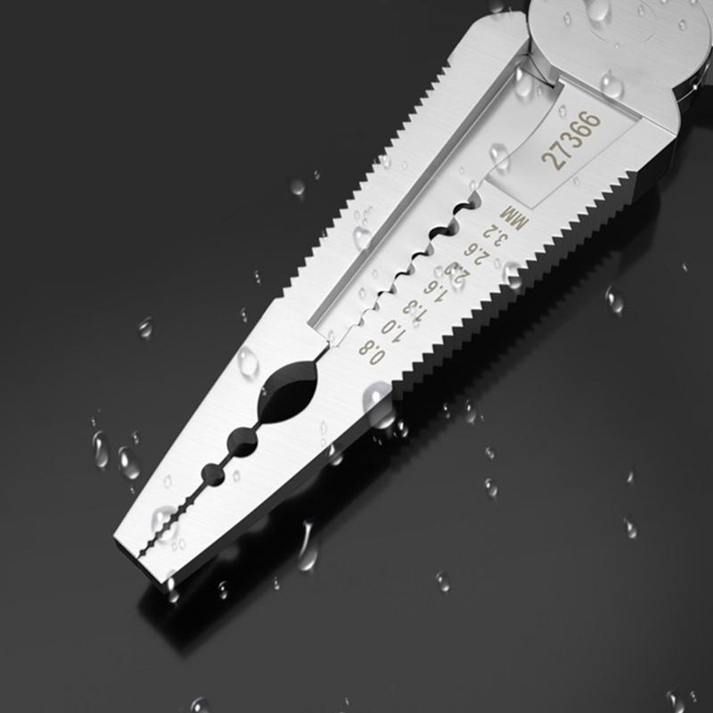 Industrial Steel Wire Stripper & Crimping Tool with Ergonomic Handle Simple To Operate for Precise Wiring Tasks