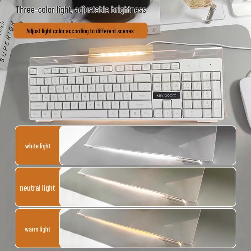 Clear Acrylic Keyboard Riser Stand