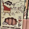6Pcs Kawaii Crayon Shin-Chan Gel Pen Quick-Drying Black Ink Writing Smooth Soft Grip Pen Cute Student Stationery Office Supplies