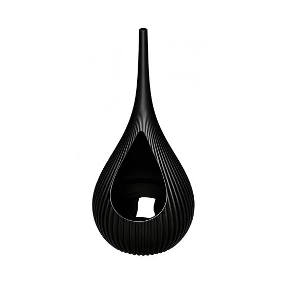 Yousheng Compact Size Candlestick, Vertical Grain Texture Candle Holder, Water Drop Shape 3D Printed Candlestick for Living Room Dining Table