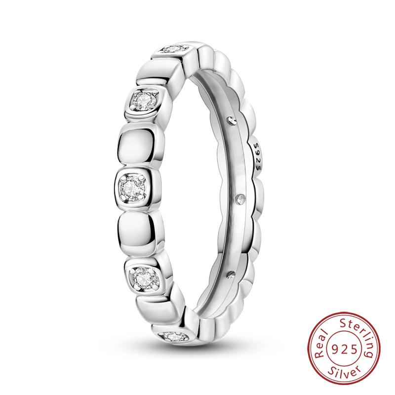 925 Silver Heart Shaped Infinite Minimalist Rings Hollow Celtic Knot Rings For Women Elegant Engagement Wedding Jewelry