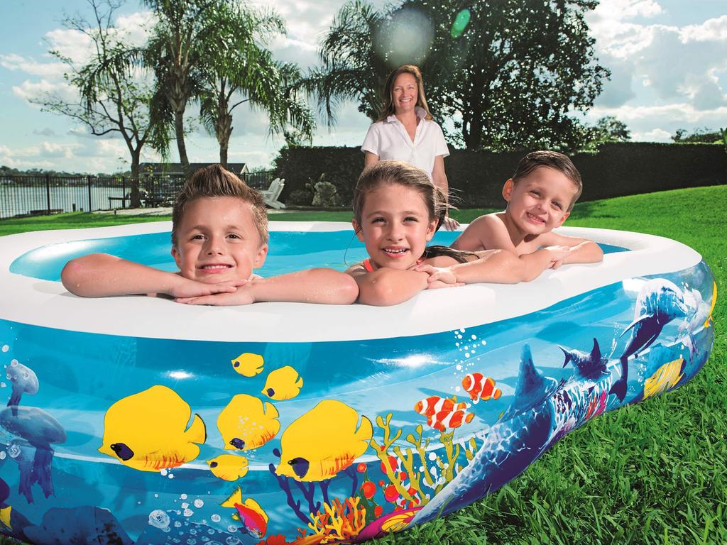 BESTWAY Family Pool, Sea Ground, 262 x 157 x 46 cm, mehrfarbig