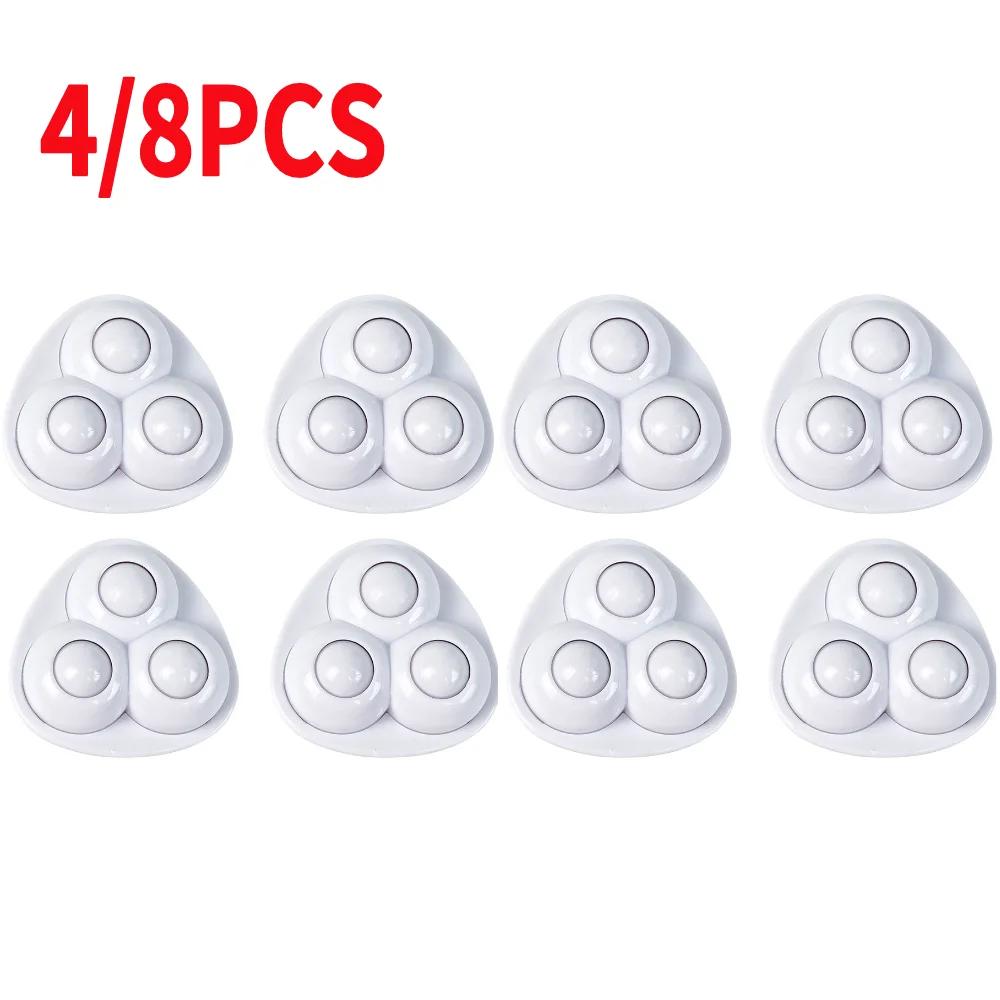

4pcs Paste Universal Wheel No Noise Self Adhesive Universal Pulley Rotating Wheels for Trash Can Bottom Kitchen Small Appliances 4PCS