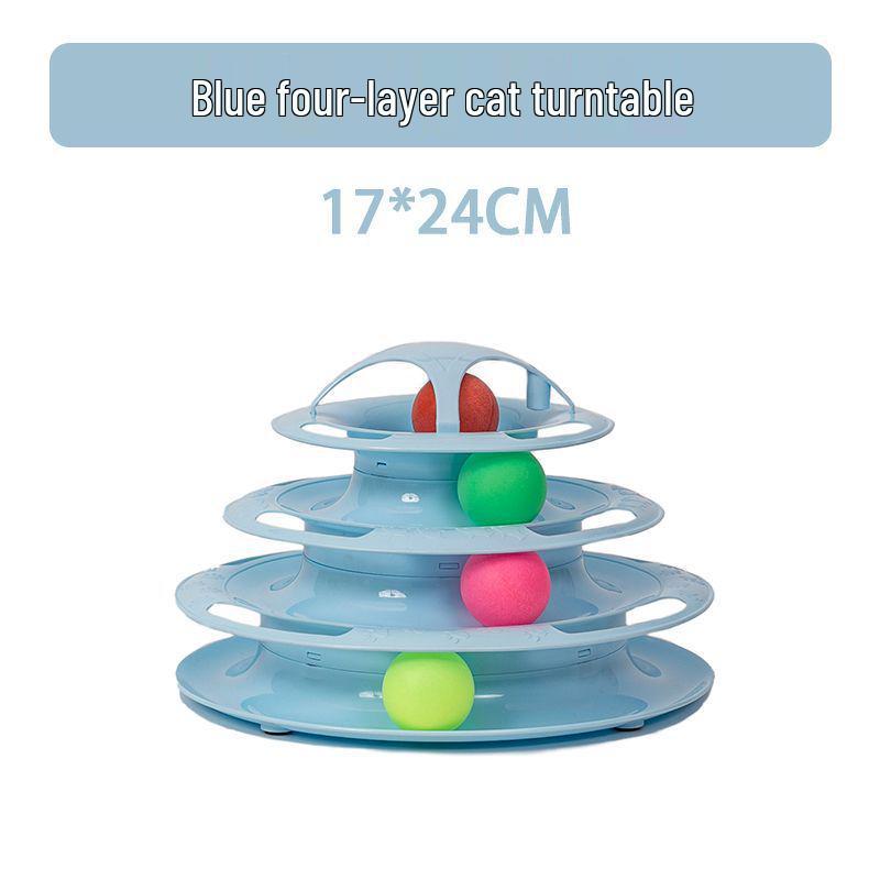 

Игрушка Cat Turntable: Саморазвлечение и снятие скуки Трекбол с дразнилкой - Идеальные товары для домашних животных для игривых кошек