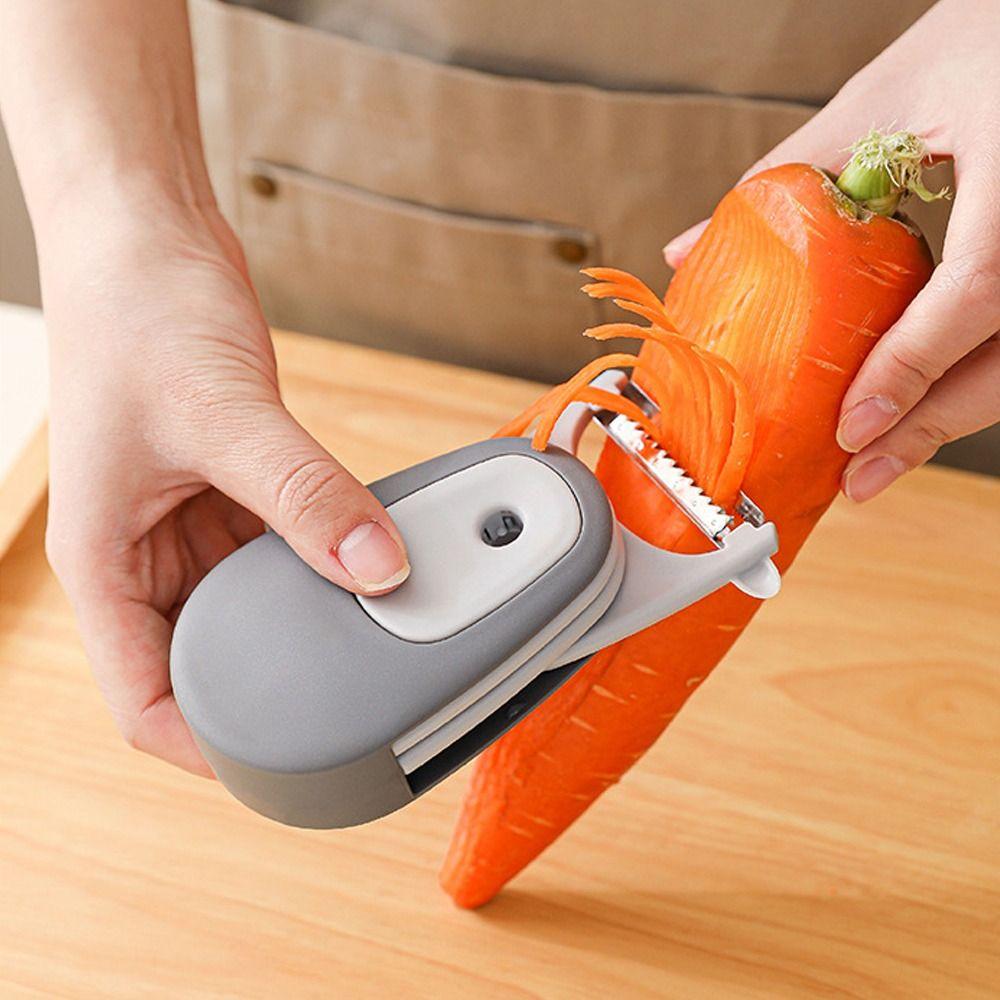 

3-in-1 Stainless Steel Peeler Multi-functional Fruit Peeler Potato Peeler For Home Kitchen Tool білий