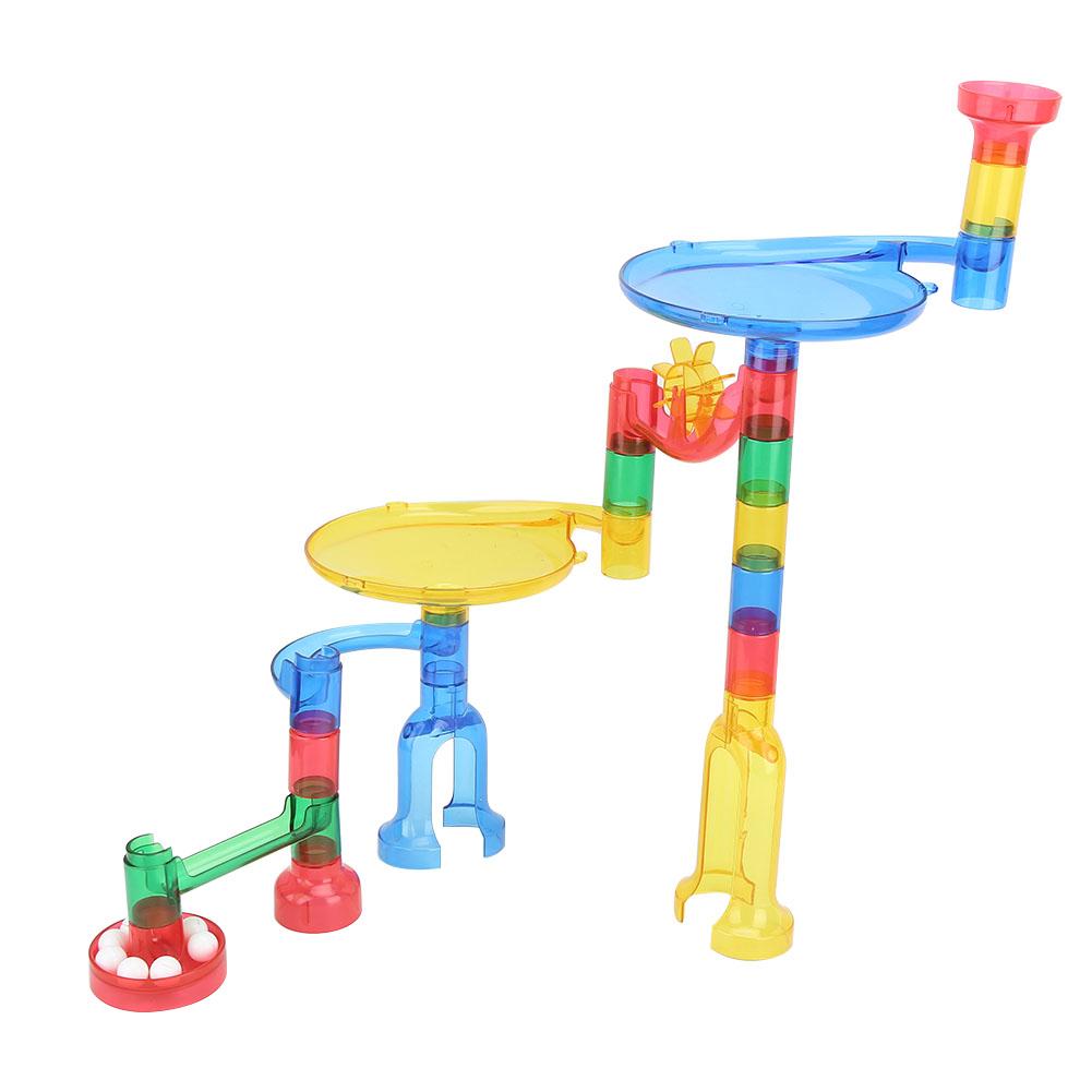 

DIY Assemble Children Kid Marble Race Run Maze Track Blocks Educational Toys38pcs