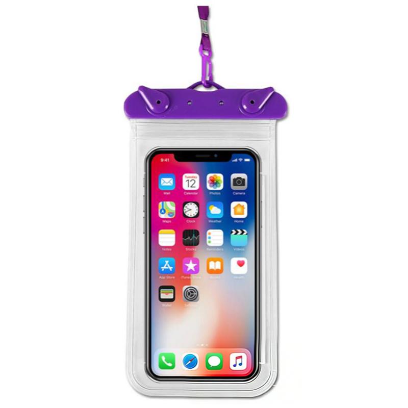 Universal Waterproof Phone Pouch Flexible Lightweight Dry Bag Sealed Case for Swimming Beach and Pool