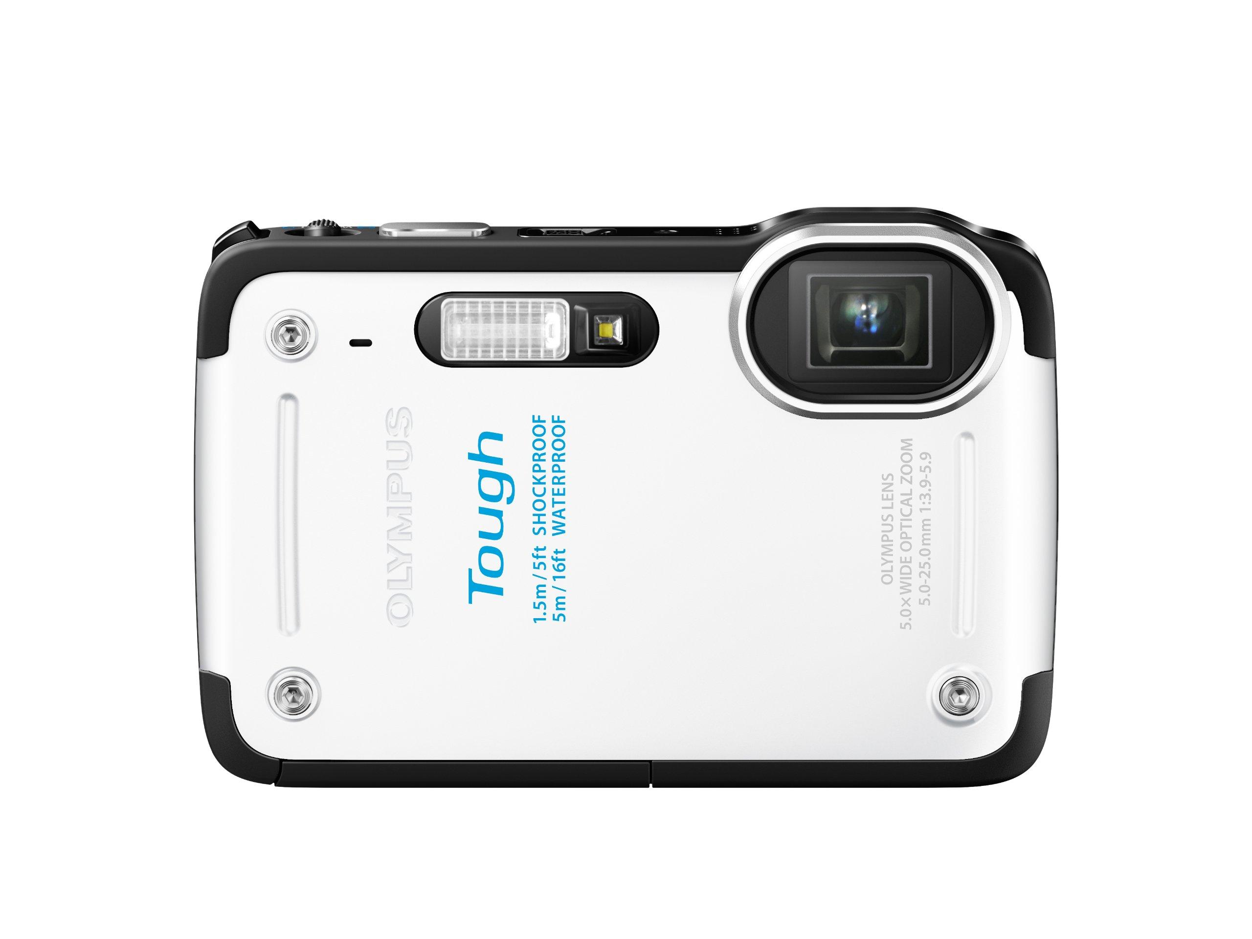 

Цифрова камера OLYMPUS STYLUS Білий 12 мільйонів пікселів CMOS Водонепроникність до 5 м Стійкість до падіння до м Термостійкість Tough performance 5x білий