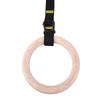 Anelli da Ginnastica Regolabili a Doppio Strato con Cinghie Numerate Anelli in Legno per Trazioni per Palestra Domestica Anello in Legno da 32 mm + Giallo da 38 mm