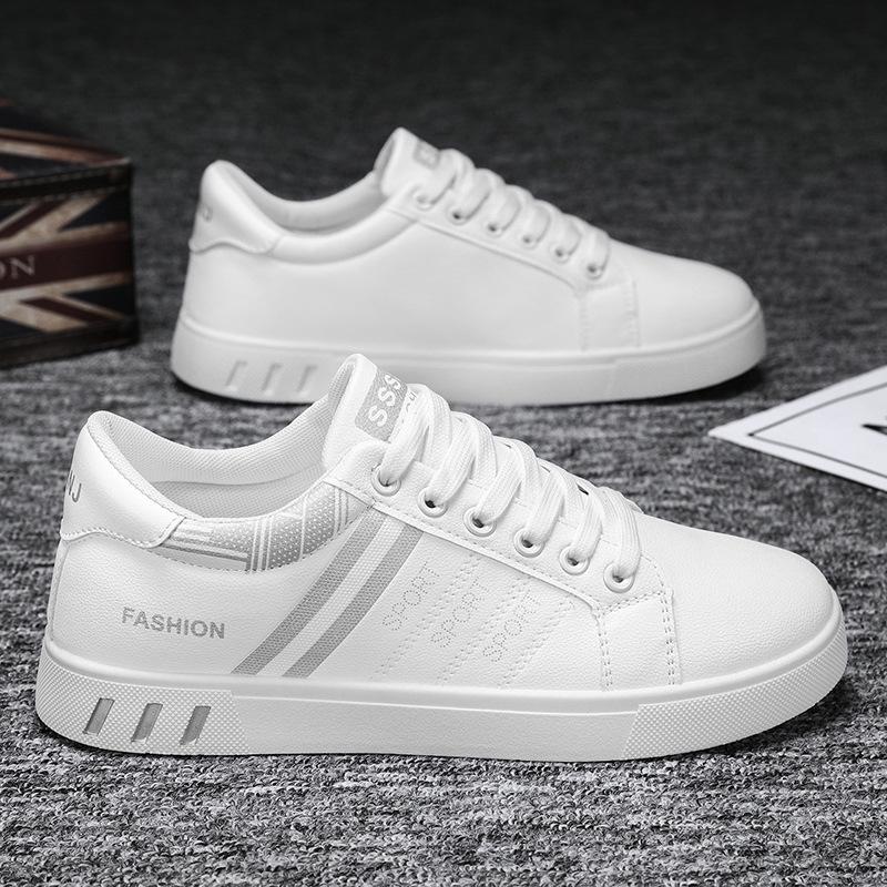 

Autumn and winter new men s shoes breathable little white shoes student trend versatile cloth shoes sports casual board shoes men 48 [cross-border packaging bag packaging]