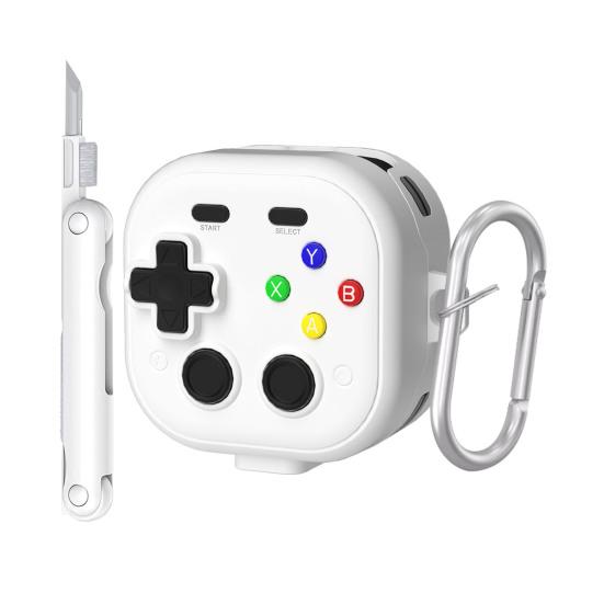 Earphone Case for Galaxy Buds 4 Pro Earbud Protective Carrying Case Funny Game Console Design Hard Shell Cover with Keychain for Boys Men