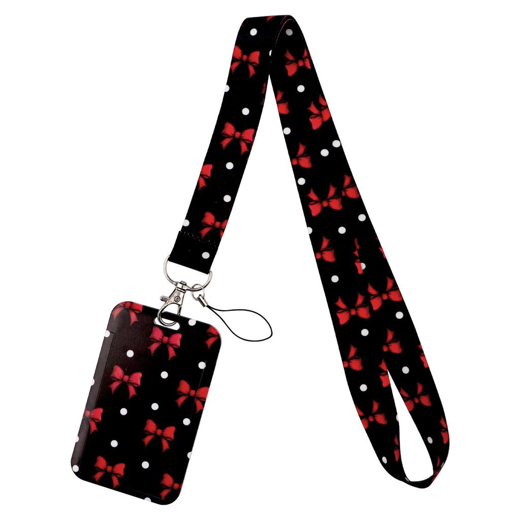 Credential Holder Pink Ribbon Lanyards for Keys Neck Strap For Card Badge Gym Keyring Nurse Accessories