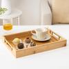 Xuanrun Minimalist Rectangular Bamboo Wood Serving Tray