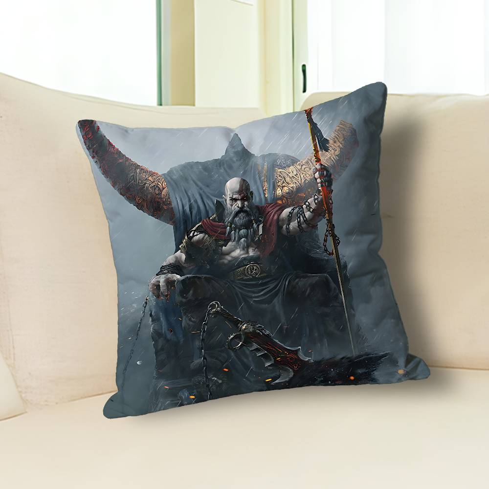 G-God of W-War Game Anime Celebrity Merchandise All-Match Printed Pillow Case Sofa Car Office Room Decoration Protector