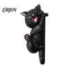 Unique Home Interior Accents 3D Cat Light Switch Sticker, Decorative Resin Wall Plate Cover, Cute Animal Double Socket Guard Stickers, Peel And Stick