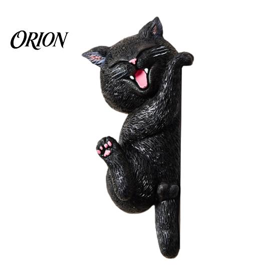 Unique Home Interior Accents 3D Cat Light Switch Sticker, Decorative Resin Wall Plate Cover, Cute Animal Double Socket Guard Stickers, Peel And Stick
