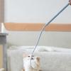 Teaser Stick Silicone Cat Wand Toy Mouse Tail Shape Soft Scratch Resistant Bite Resistant Interactive Cat Teaser Cat Habit Toy