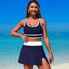 Dámské rychleschnoucí vysoce elastické dvoudílné dělené plavky Bikini pro plážové sporty