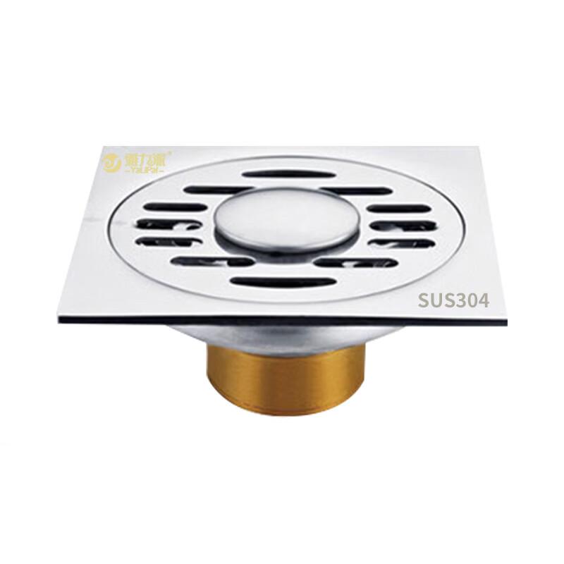 Wutuo Thickened 304 Stainless Steel Bathroom Floor Drain with Copper Core