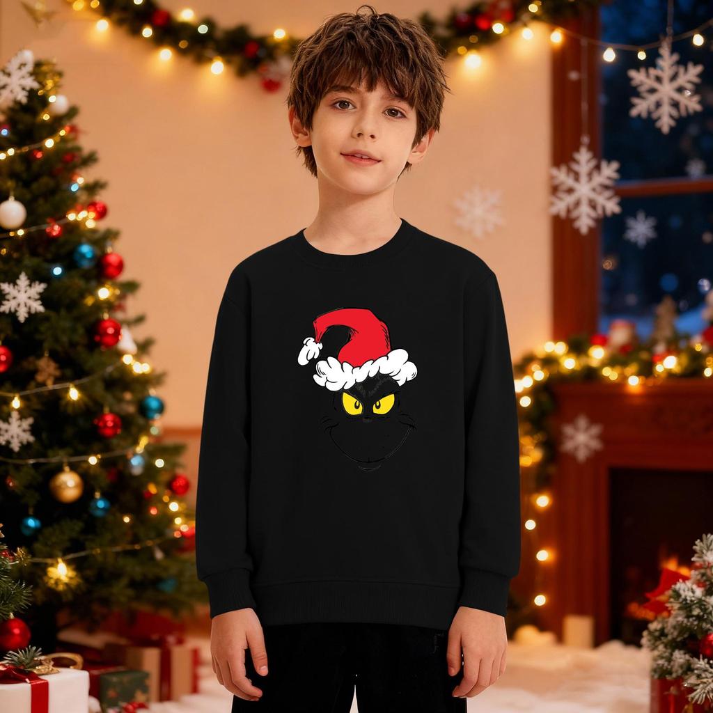 Christmas Sweatshirt Boys Girls Ugly Xmas Christmas Shirt Crewnek Toddler Long Sleeve Pullover Outfit Tops