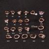 Xiaohongshu Thin Bar Ear Cartilage Piercing Earrings - Micro-set Zirconia Ear Cuff Jewelry