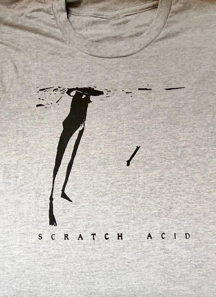 Vtg Scratch Acid Band Heavy Cotton Sport Grey Full Size Unisex Shirt XL