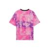 Li-Ning Anti-Wu Series Deceptive Tactics Tie-Dye Skull Print Round Neck Short Sleeve T-Shirt Men Tops Pink Purple AHSS389-5