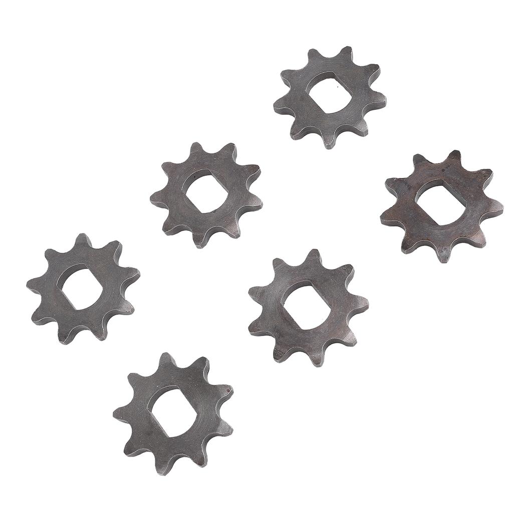 6 BUC Pinioane Față 420 9T Oțel Diametru Interior 12x17mm Pinion Față Motor pentru Lanțuri 420