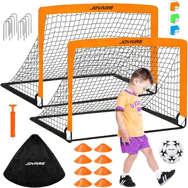 

Foldable Football Training Featurings Easy No Tools Needed Includes Ball Pump for Kids 1 оранжевый