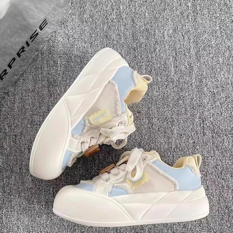 Platform-soled versatile shoes niche board shoes women's new spring versatile dopamine casual bread shoes