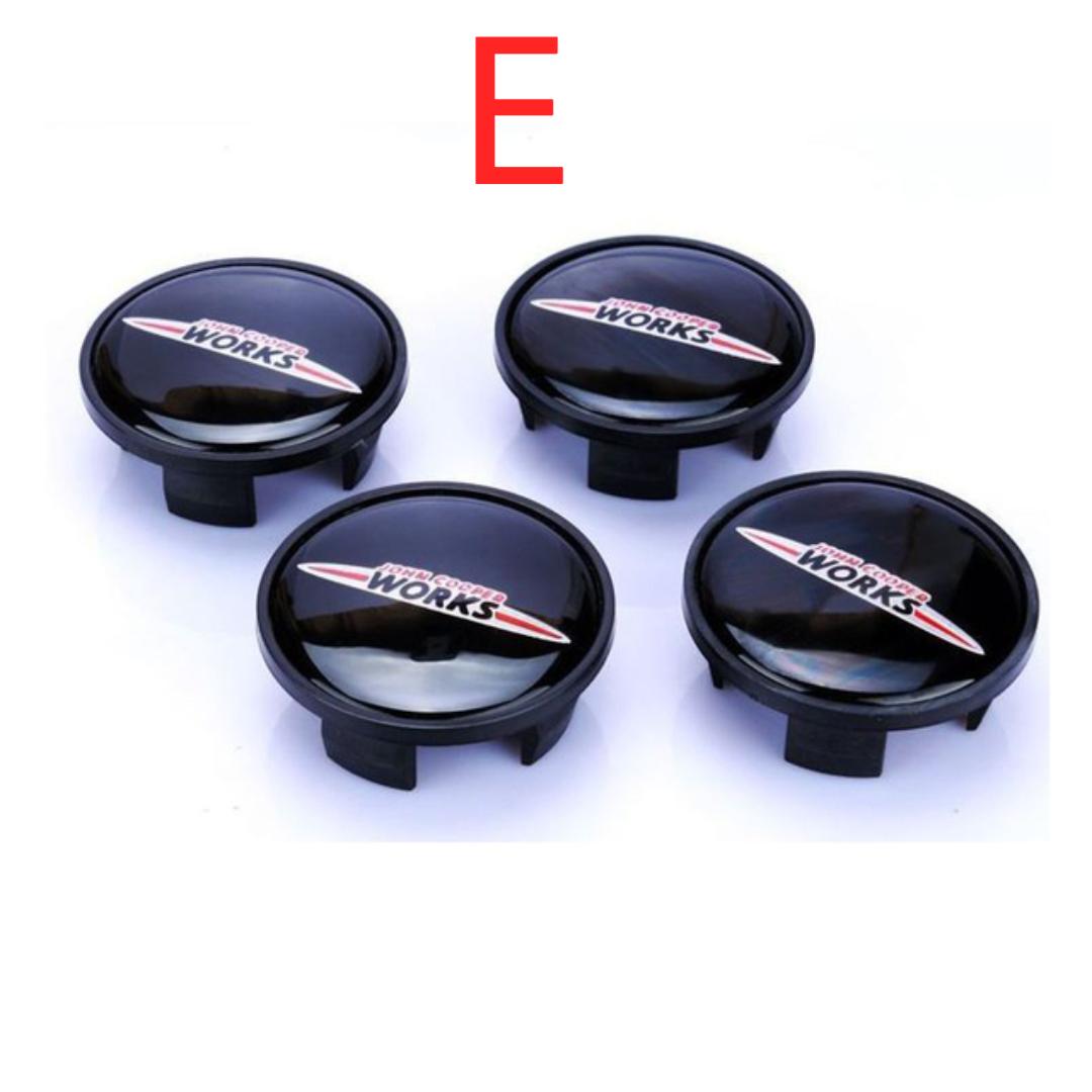 

4 шт., 54 мм, колпаки для центральных колес автомобиля из АБС-пластика, эмблема, внешние аксессуары для M/ini Cooper JCW One + S Countryman R55 R56 R57 R60 E