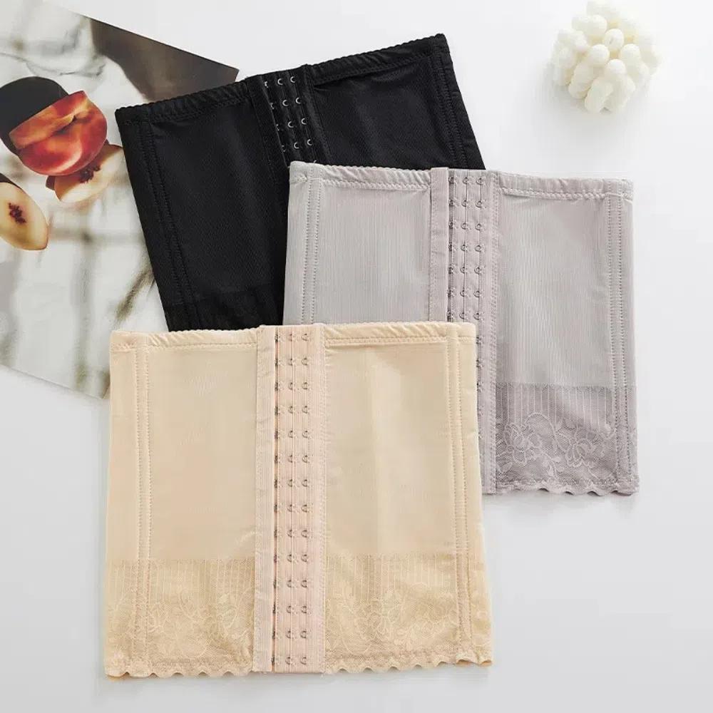 Large Size Waist Trainer Seamless Lace Flower Shapers Elastic Slimming Shapewear  Postpartum