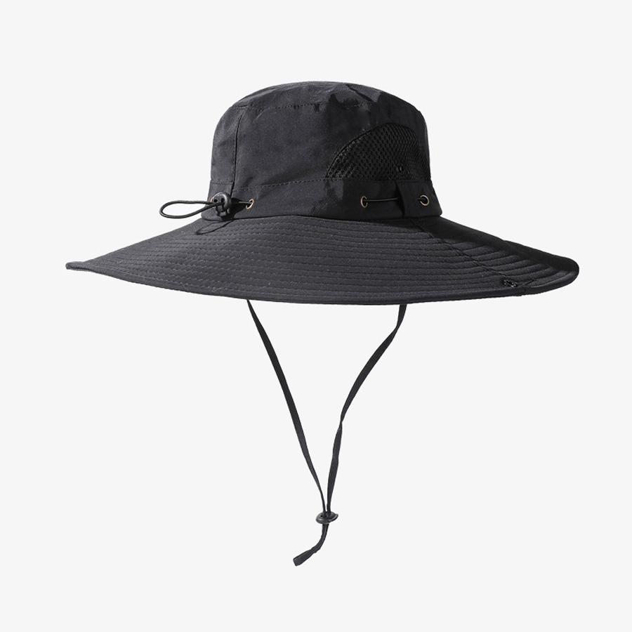 Summer Big Brim Breathable Sunscreen Fisherman Hat Men's Outdoor Mountaineering Fishing Hat Sunshade Hat