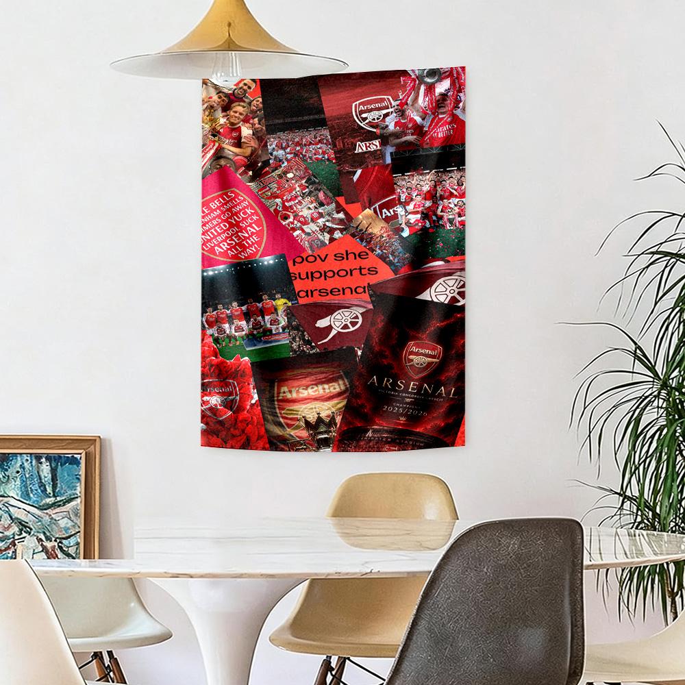 Arsenal Wall Decor Tapestry Art For Pet Memorial Birthdaywedding Party Backdrop Family Gift