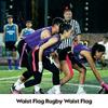 Sports Flag Football Webbing Waist Flag Bright Color Adjustable Competition Training Pvc American Soccer Waist Flag For Sports
