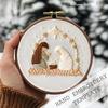 Anfänger Krippen Stickset Krippen Bastelset Stick-Ornament-Set Mit Farbigem Garn Für Anfänger Männer